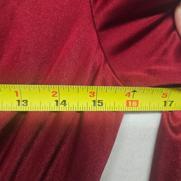 Altuzarra for Target Dress Maroon Red Satin Wrap Dress - Picture 6 of 11